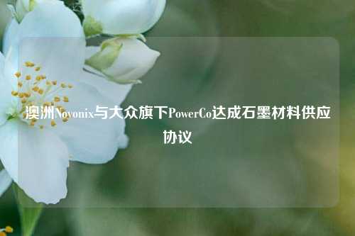 澳洲Novonix与大众旗下PowerCo达成石墨材料供应协议